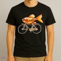 A Woman Needs A Man Like A Fish Needs A Bicycle T-Shirt thumb 3