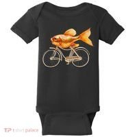 A Woman Needs A Man Like A Fish Needs A Bicycle Baby Bodysuit thumb 0