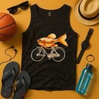 A Woman Needs A Man Like A Fish Needs A Bicycle Tank Top thumb 4