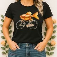 A Woman Needs A Man Like A Fish Needs A Bicycle Women's T-Shirt thumb 2