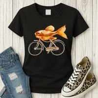 A Woman Needs A Man Like A Fish Needs A Bicycle Women's T-Shirt thumb 3