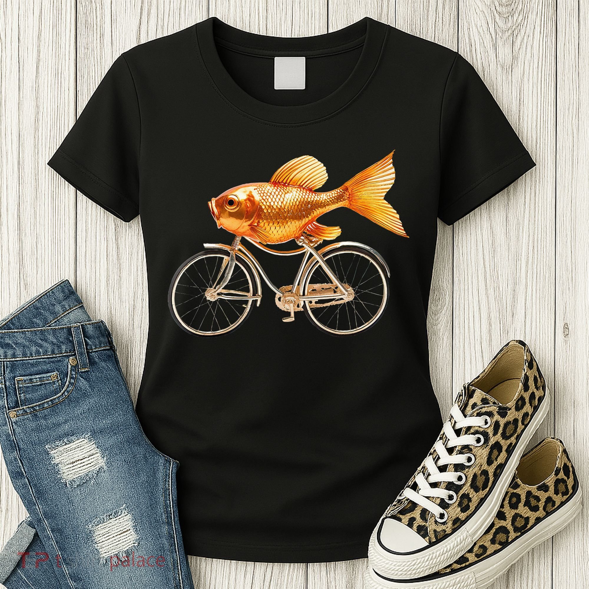 A Woman Needs A Man Like A Fish Needs A Bicycle Women's T-Shirt