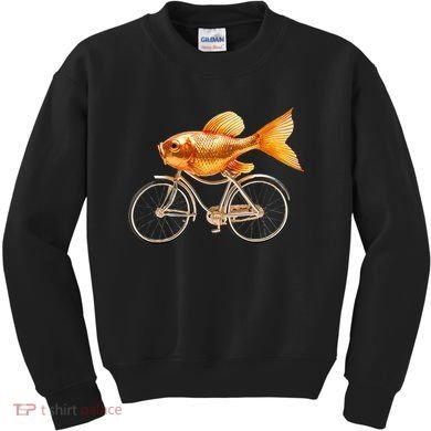 A Woman Needs A Man Like A Fish Needs A Bicycle Kids Sweatshirt