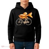 A Woman Needs A Man Like A Fish Needs A Bicycle Kids Hoodie thumb 4