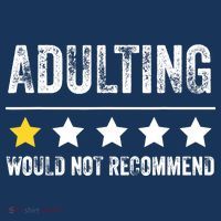 Adulting Would Not Recommend 1 Star Rating Funny For Adults Women's Hoodie thumb 2
