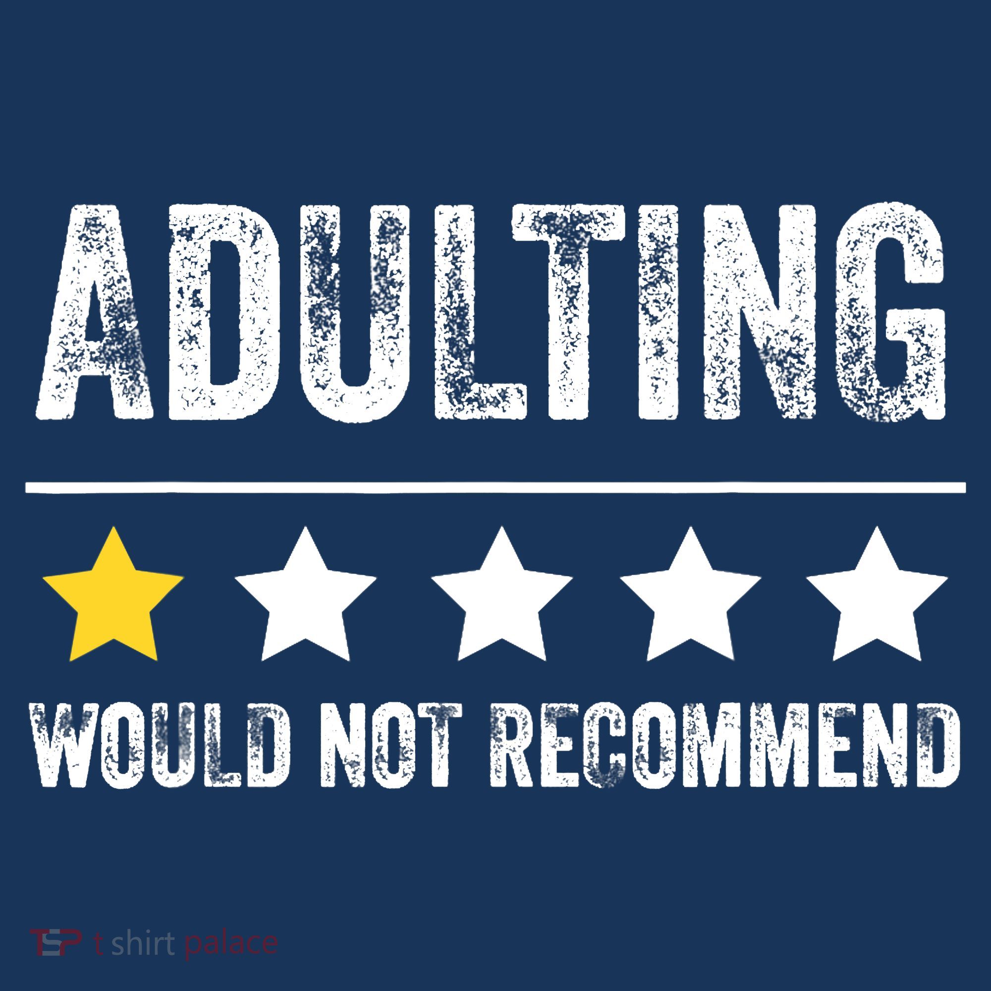 Adulting Would Not Recommend 1 Star Rating Funny For Adults Women's Hoodie