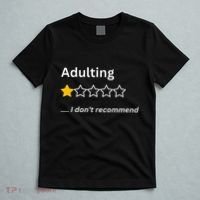 Adulting Would Not Recommend Funny One Star Adulting T-Shirt thumb 5