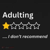 Adulting Would Not Recommend Funny One Star Adulting Women's Tank Top thumb 5