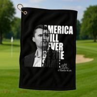 America Will Never Be The Same Charlie Kirk Golf Towel thumb 1