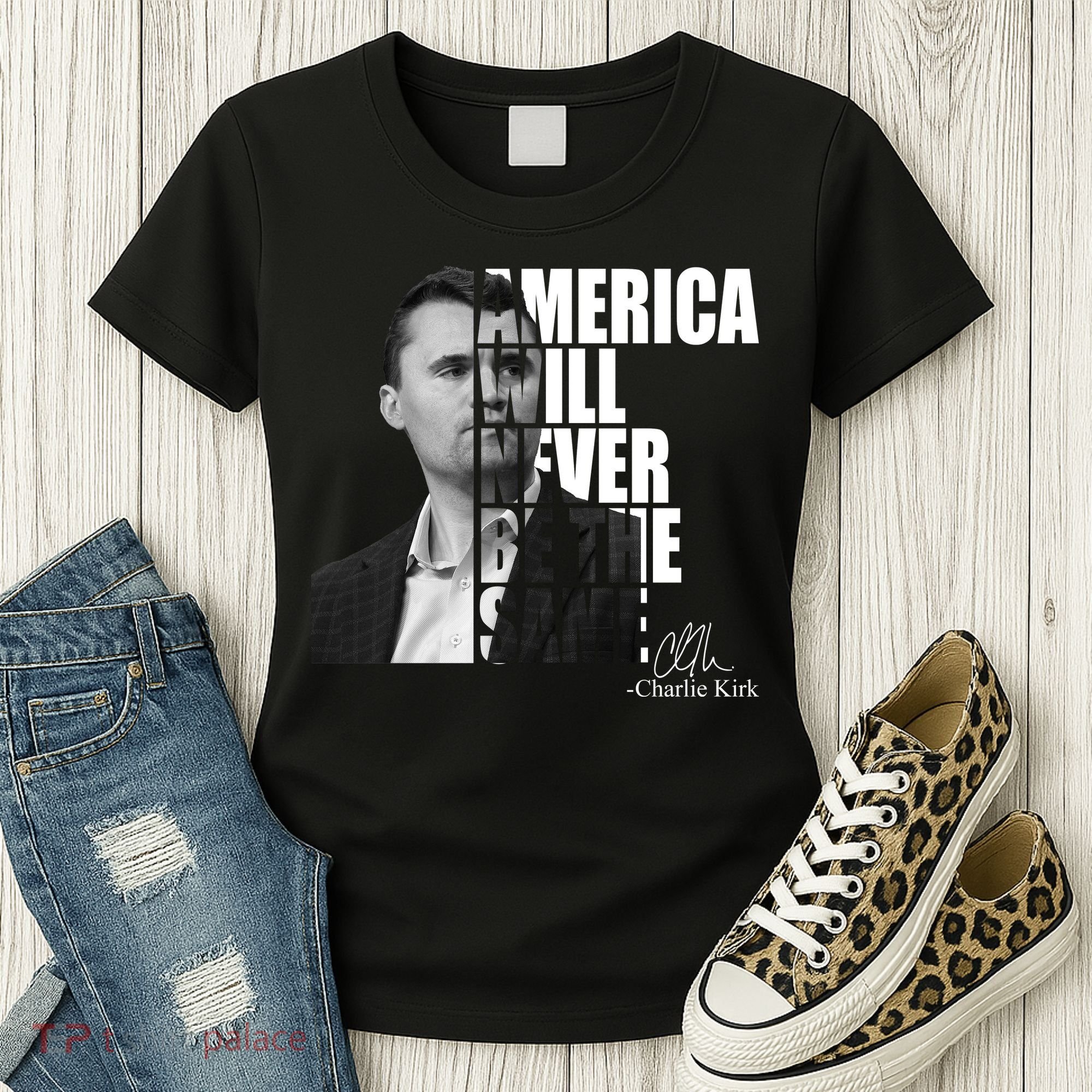 America Will Never Be The Same Charlie Kirk Women's T-Shirt