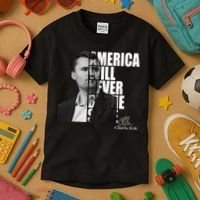 America Will Never Be The Same Charlie Kirk Kids T-Shirt thumb 3