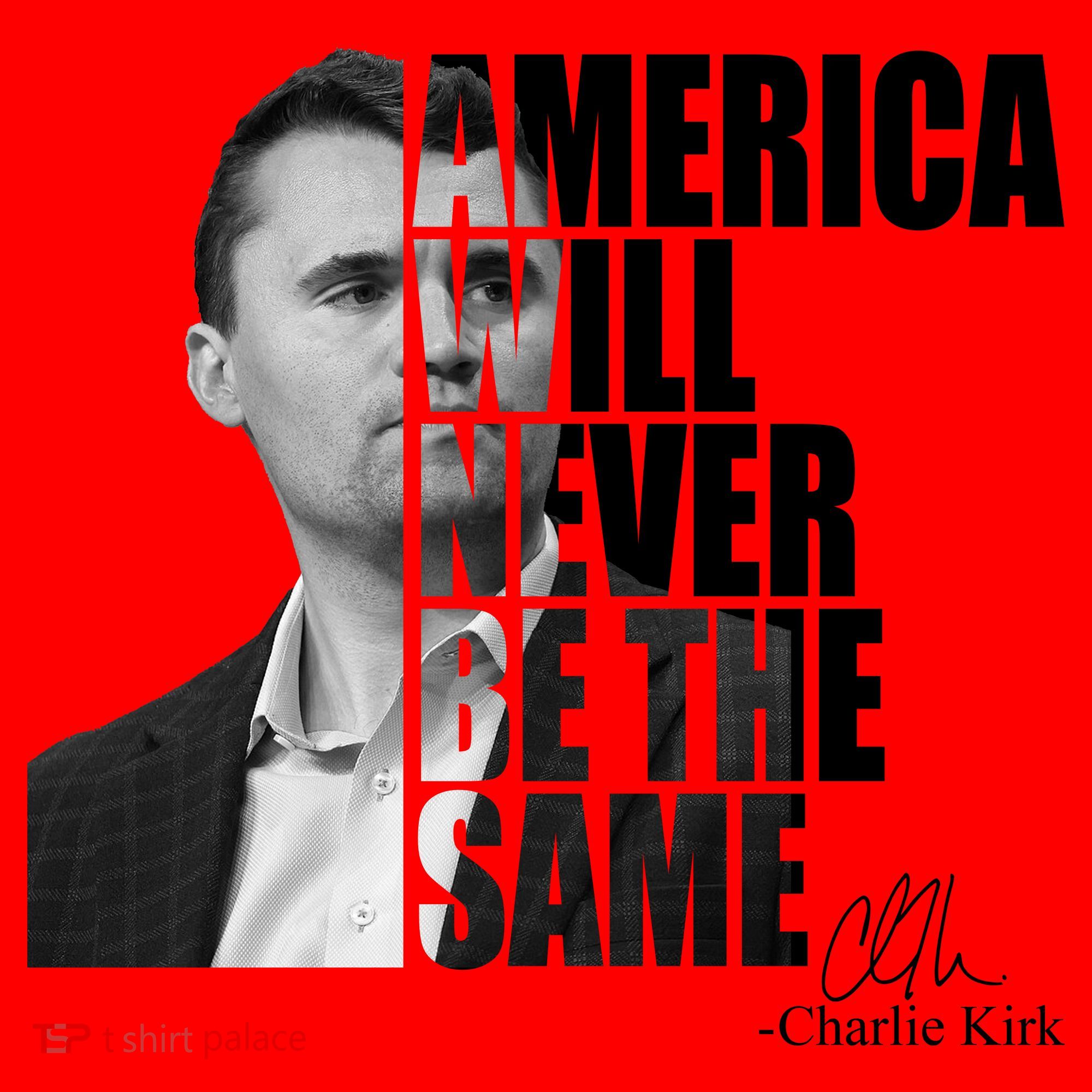 America Will Never Be The Same Charlie Kirk Santa Hat