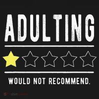 Adulting Would Not Recommend Funny Sayings One Star Adulting Women's Tank Top thumb 5