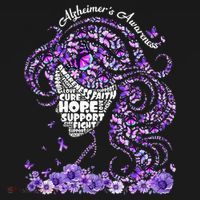 Alzheimers Wear Purple Alzheimers Awareness 2024 T-Shirt thumb 7