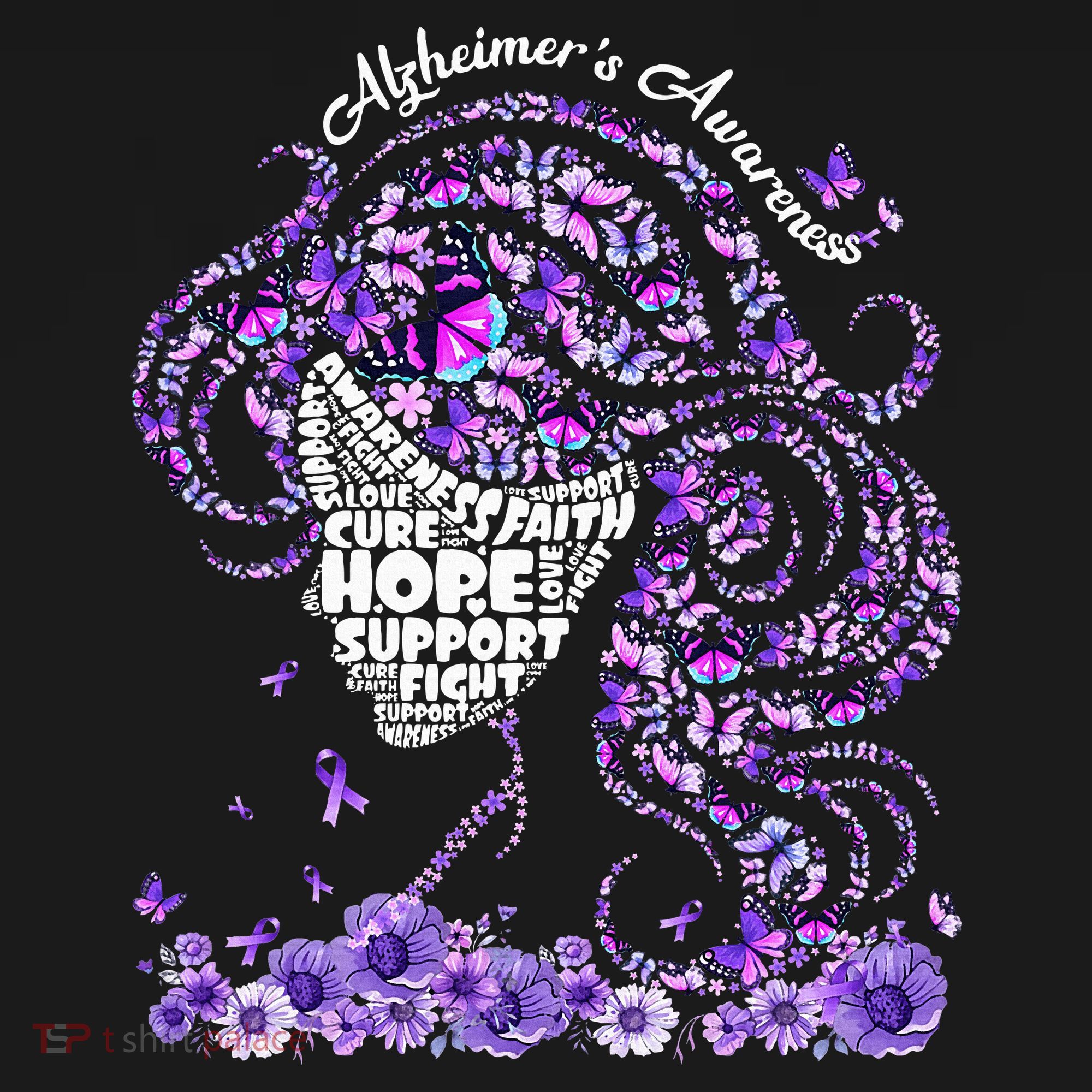 Alzheimers Wear Purple Alzheimers Awareness 2024 T-Shirt