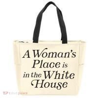 A Womans Place Is In The White House Trendy Rights Feminist Tote Bag thumb 0