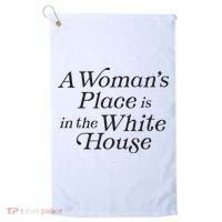 A Womans Place Is In The White House Trendy Rights Feminist Golf Towel thumb 0