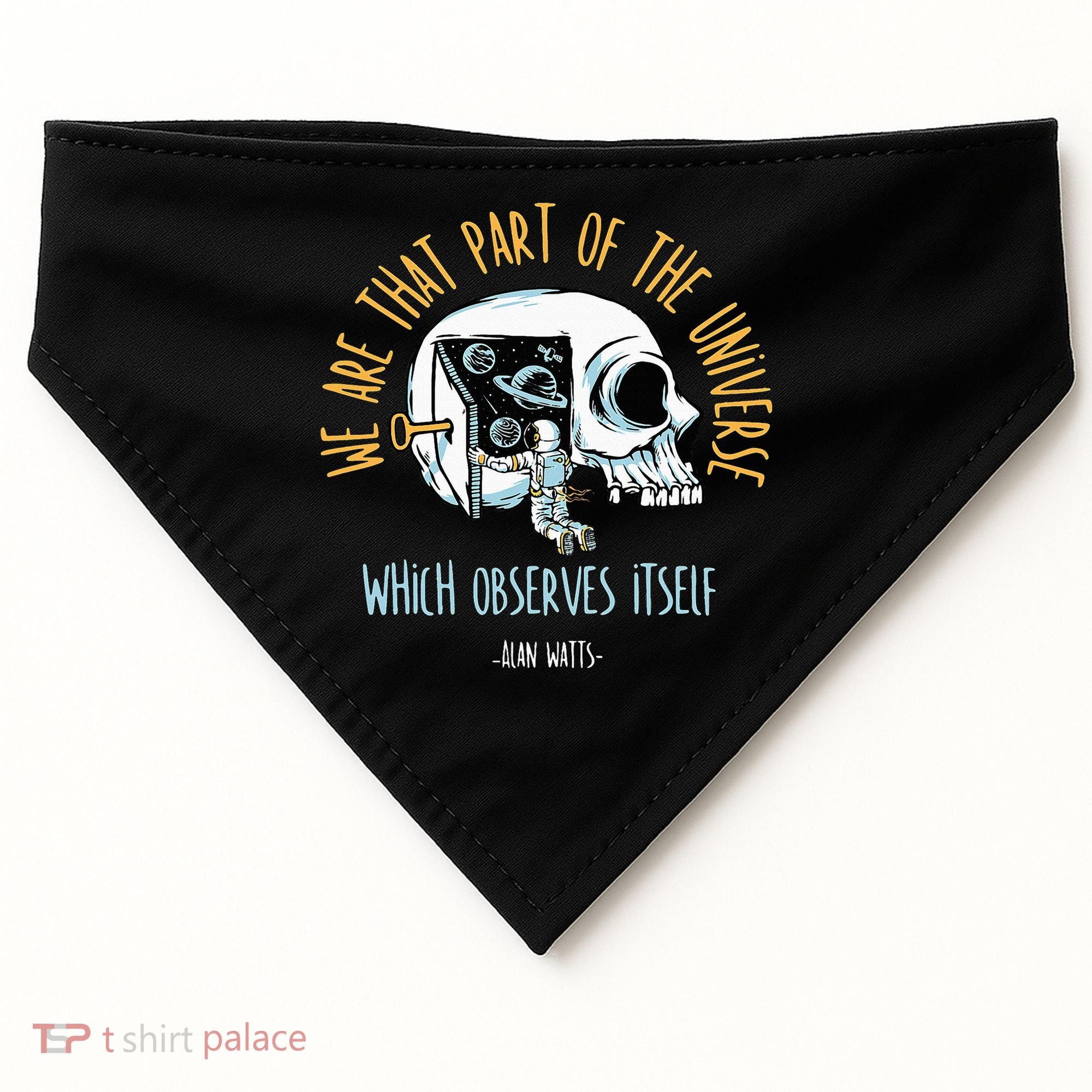 Alan Watts Quote Philosophy Spiritual Gift Universe USA-Made Doggie Bandana