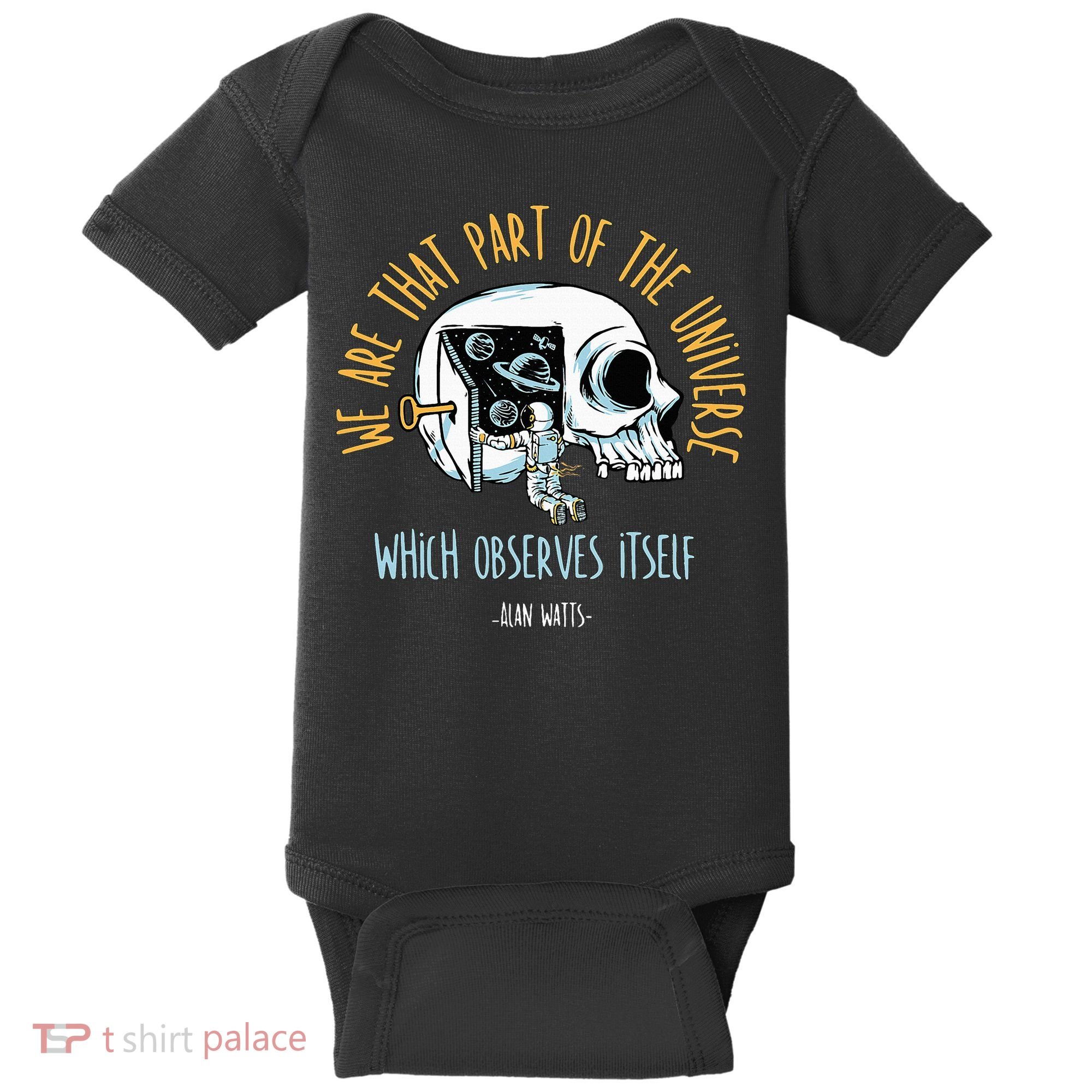 Alan Watts Quote Philosophy Spiritual Gift Universe Baby Bodysuit