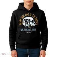 Alan Watts Quote Philosophy Spiritual Gift Universe Kids Hoodie thumb 4