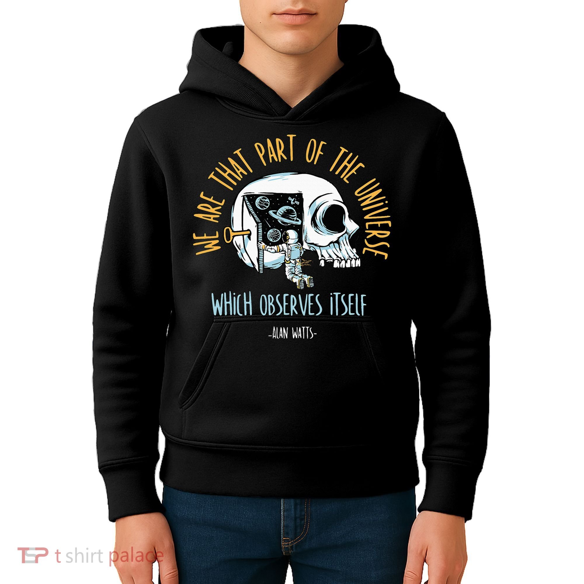 Alan Watts Quote Philosophy Spiritual Gift Universe Kids Hoodie