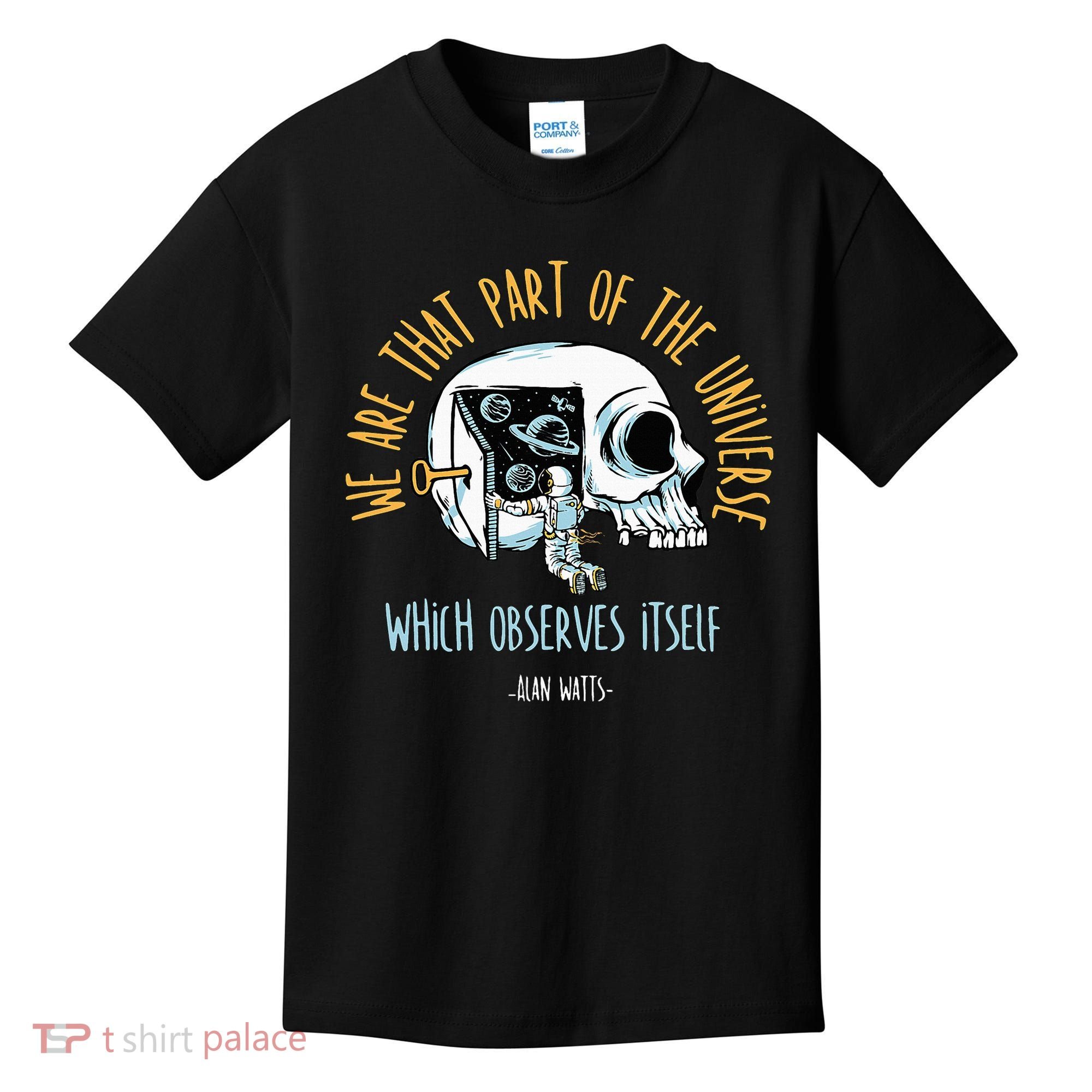 Alan Watts Quote Philosophy Spiritual Gift Universe Kids T-Shirt