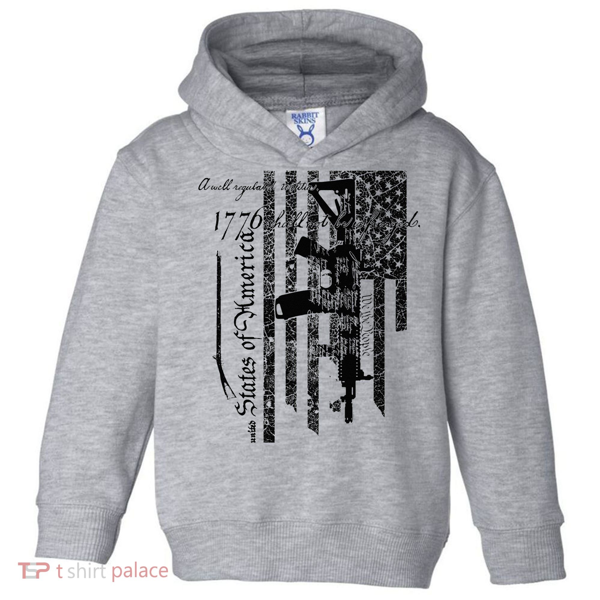 A Well Regulated Militia Gun Rights Patriotic Toddler Hoodie