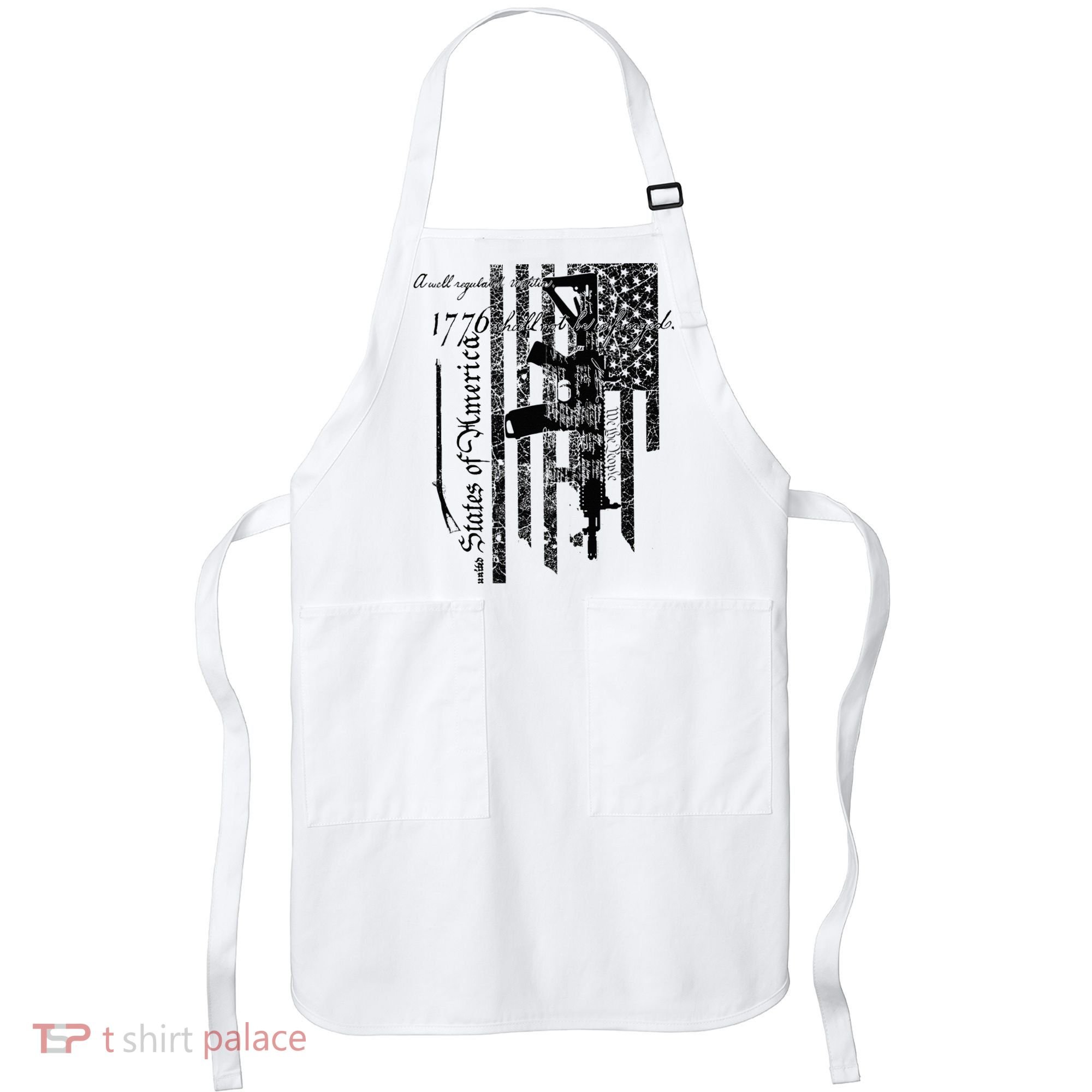 A Well Regulated Militia Gun Rights Patriotic Apron