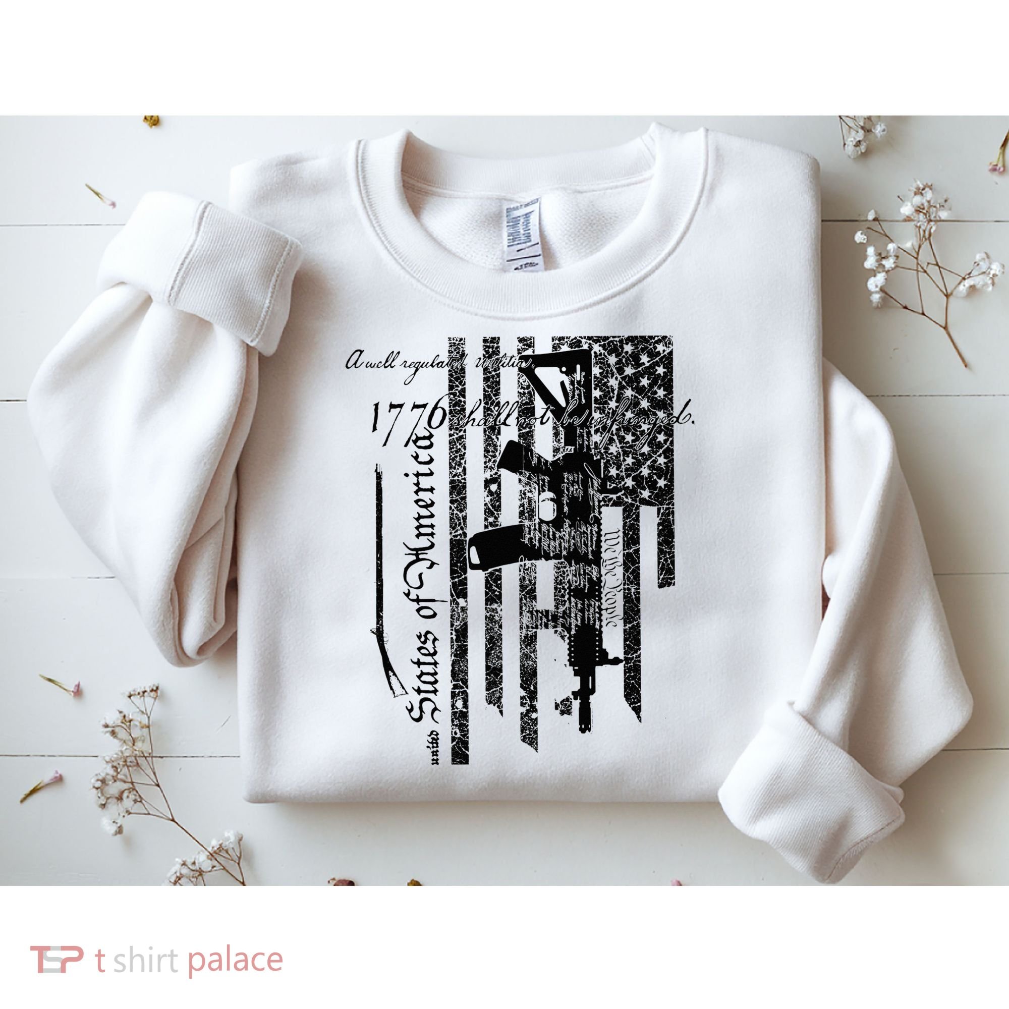 A Well Regulated Militia Gun Rights Patriotic Sweatshirt