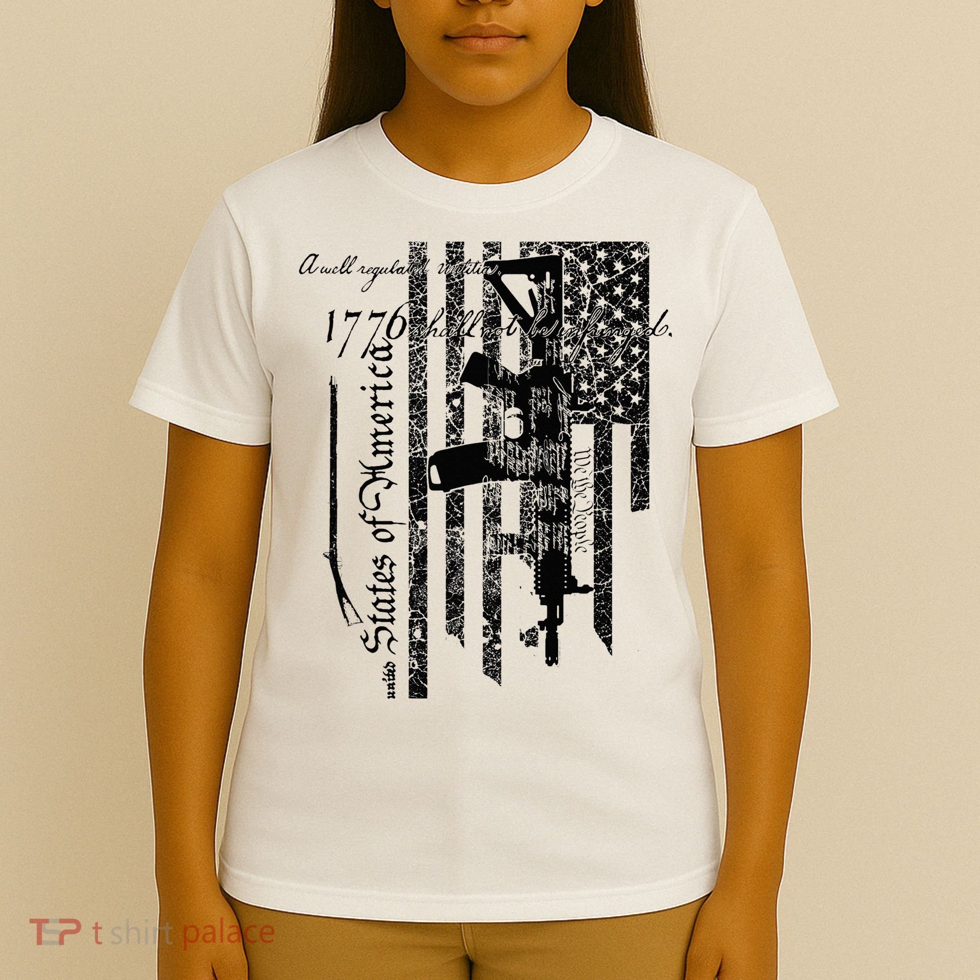 A Well Regulated Militia Gun Rights Patriotic T-Shirt