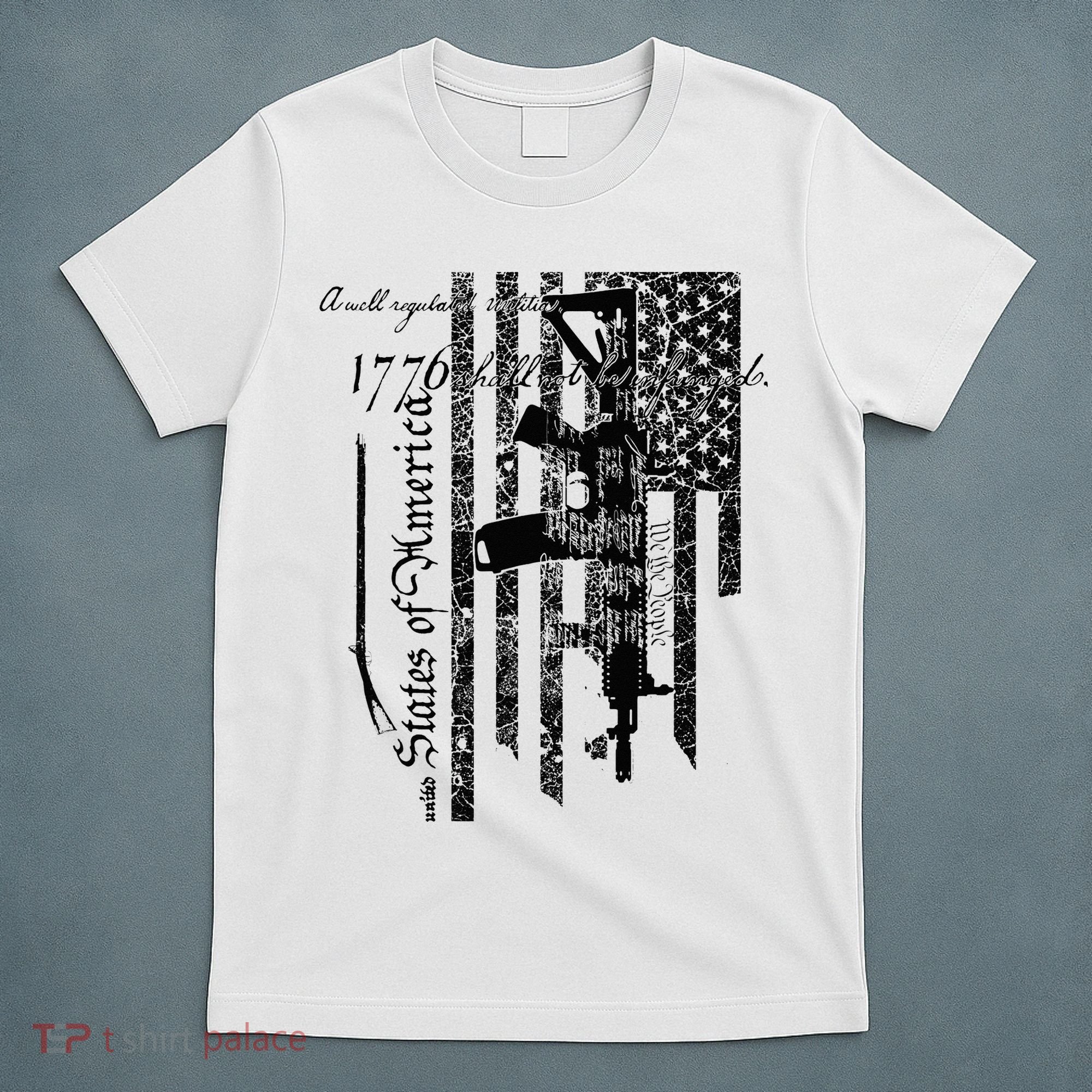 A Well Regulated Militia Gun Rights Patriotic T-Shirt