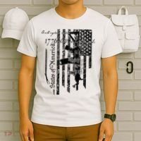 A Well Regulated Militia Gun Rights Patriotic T-Shirt thumb 6
