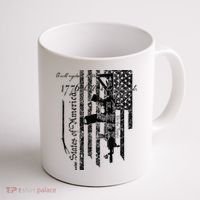 A Well Regulated Militia Gun Rights Patriotic Coffee Mug thumb 1