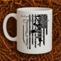 A Well Regulated Militia Gun Rights Patriotic Coffee Mug thumb 2