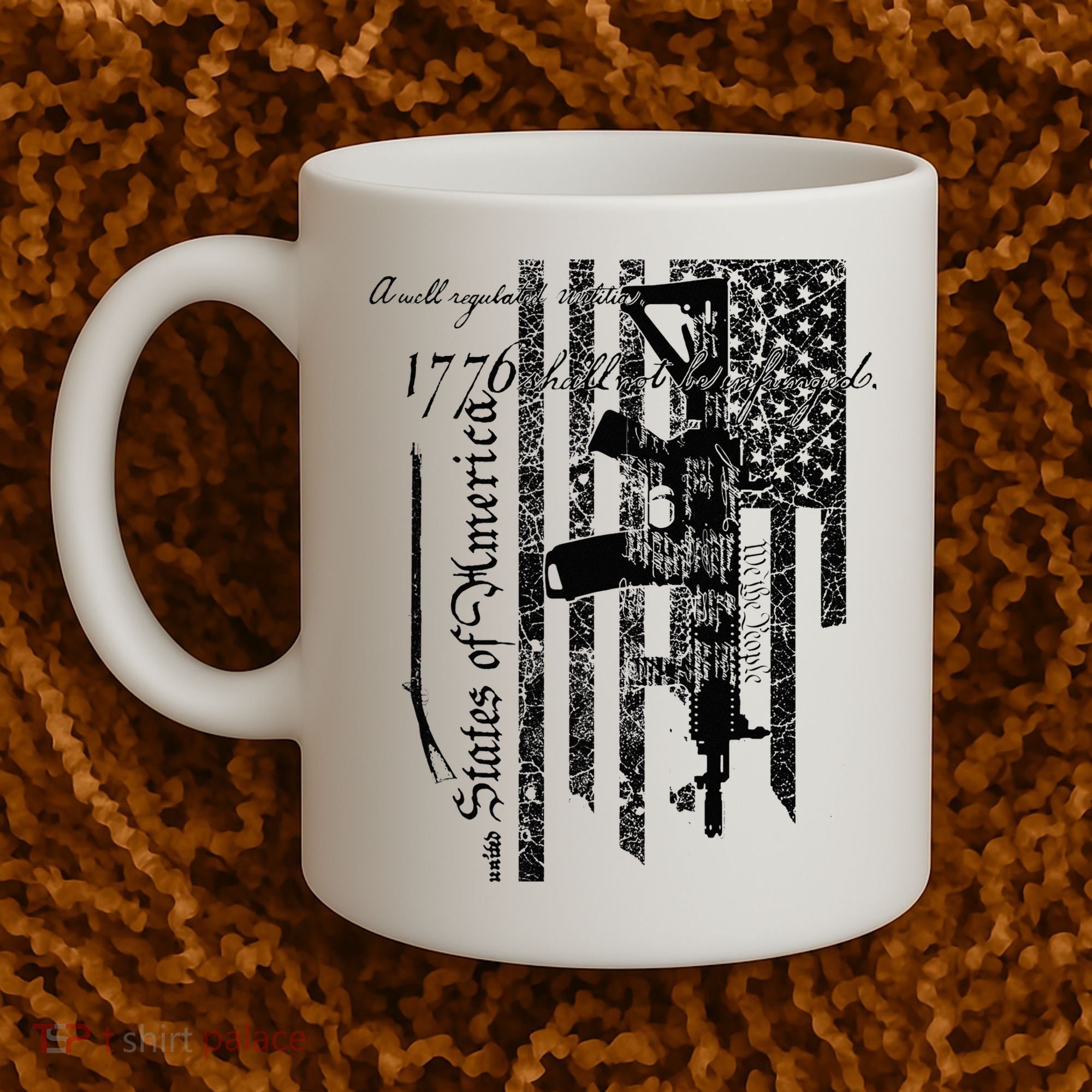 A Well Regulated Militia Gun Rights Patriotic Coffee Mug