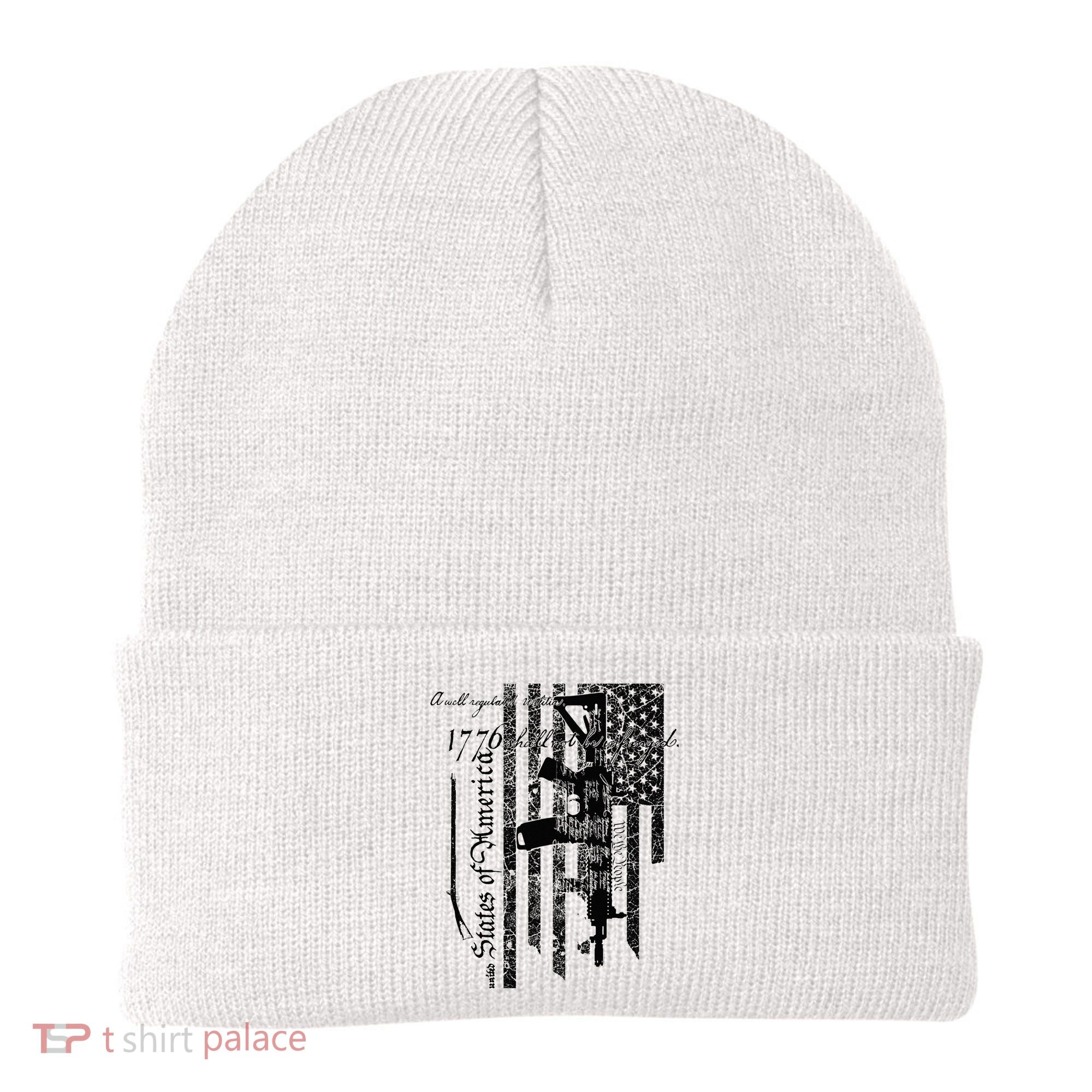 A Well Regulated Militia Gun Rights Patriotic Beanie