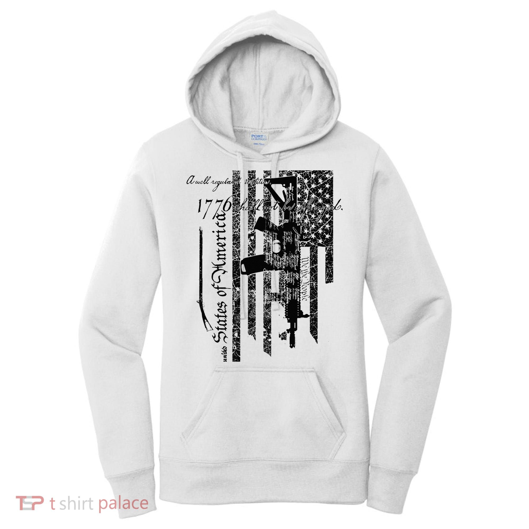 A Well Regulated Militia Gun Rights Patriotic Women's Hoodie