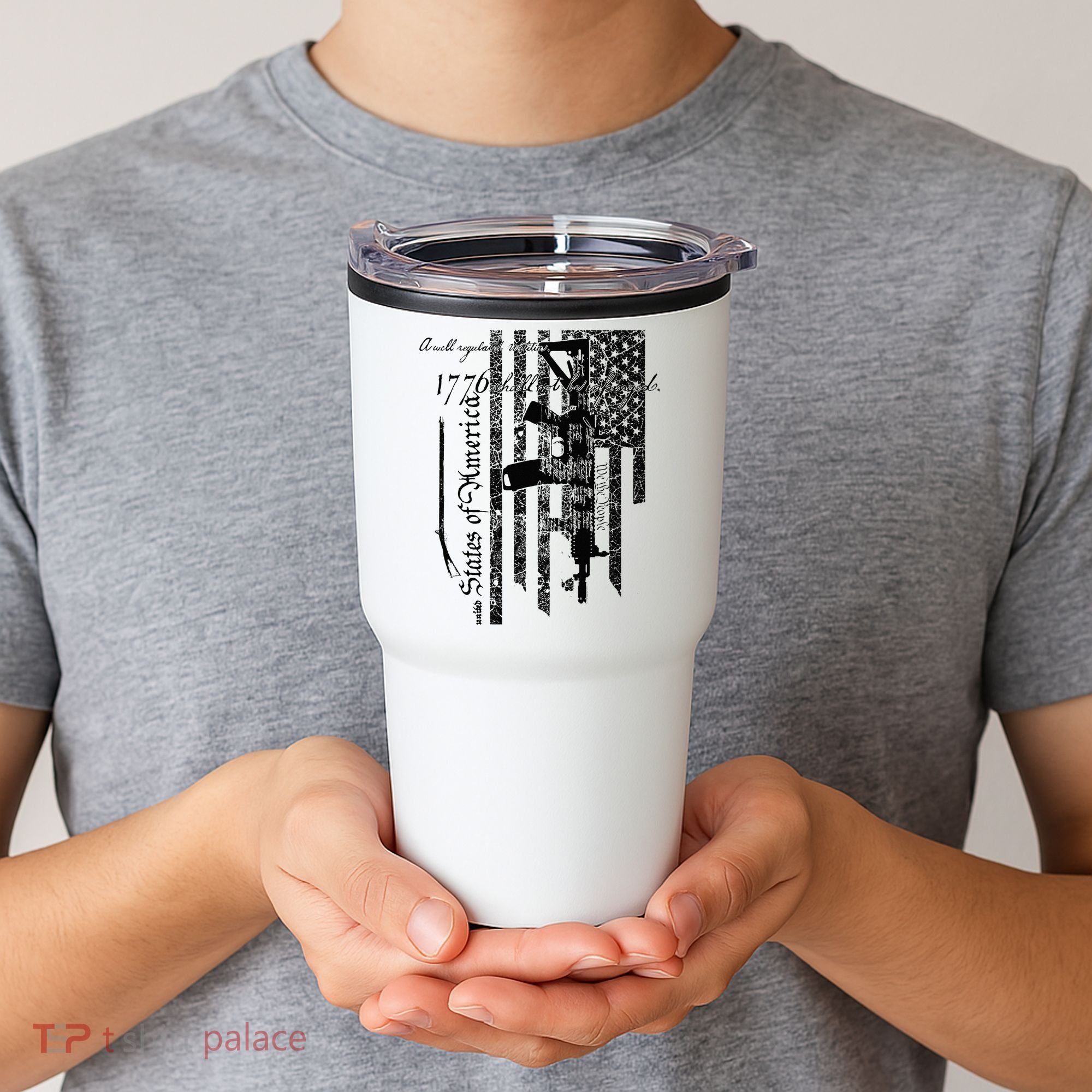 A Well Regulated Militia Gun Rights Patriotic Tumbler