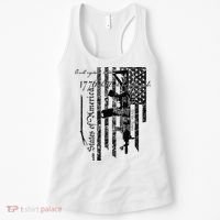 A Well Regulated Militia Gun Rights Patriotic Women's Tank Top thumb 0