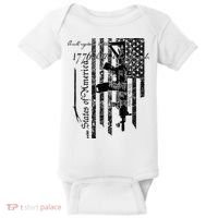 A Well Regulated Militia Gun Rights Patriotic Baby Bodysuit thumb 0
