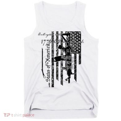 A Well Regulated Militia Gun Rights Patriotic Tank Top