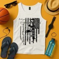 A Well Regulated Militia Gun Rights Patriotic Tank Top thumb 4