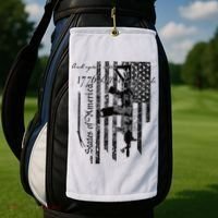 A Well Regulated Militia Gun Rights Patriotic Golf Towel thumb 2
