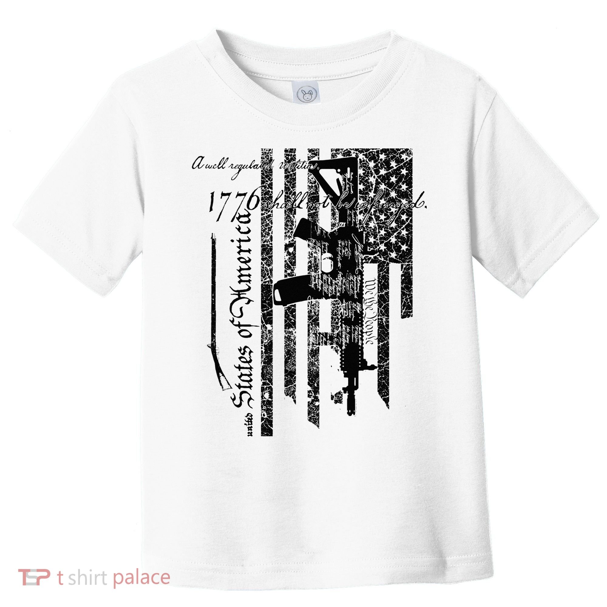 A Well Regulated Militia Gun Rights Patriotic Toddler T-Shirt