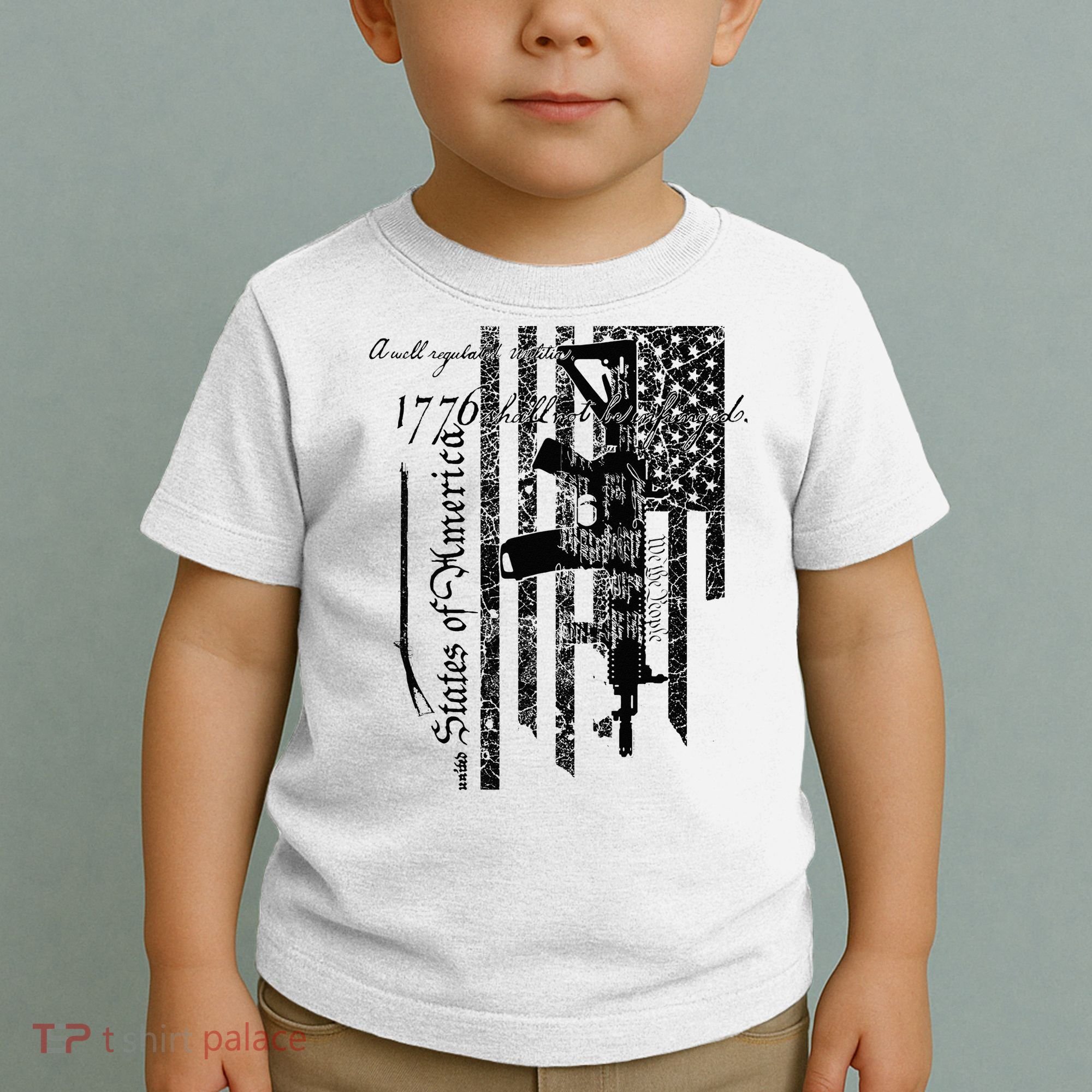 A Well Regulated Militia Gun Rights Patriotic Toddler T-Shirt