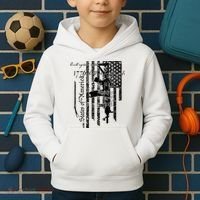 A Well Regulated Militia Gun Rights Patriotic Kids Hoodie thumb 2