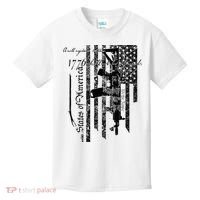 A Well Regulated Militia Gun Rights Patriotic Kids T-Shirt thumb 0