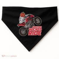 Another Wicked Ride Pumpkin USA-Made Doggie Bandana thumb 0