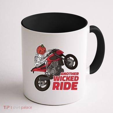 Another Wicked Ride Pumpkin Coffee Mug back