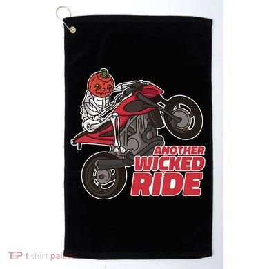 Another Wicked Ride Pumpkin Golf Towel